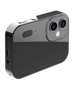 4K Digital Camera, 64MP Small CCD Camera with 3Inch Touch Screen - Black