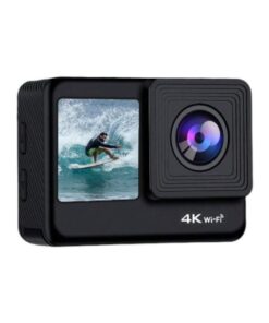 4K HD Waterproof Action Camera With Dual Screen Functionality - Black