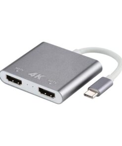 4K Ultra HD Dual HDMI Interface Output to USB-C / Type-C Adapter