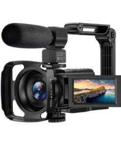 4K Webcam With IR Night Vision And External Stereo Microphone - Black