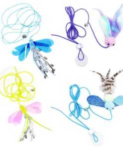 4pc Pieces Retractable Cat Teaser Toy, Hanging Interactive Toys