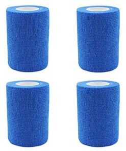 4PCs Cohesive Bandages 75mmx45mm Ankle - Blue