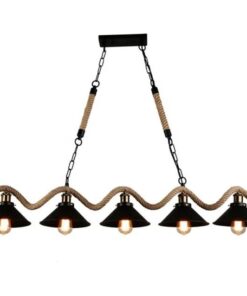 5 Hemp Rope Pendant Lamp Designer Vintage Industrial Pendant Light