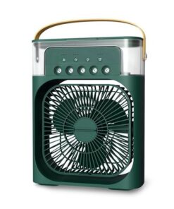 5-Hole Colourful Light Humidifier Spray Fan - Green