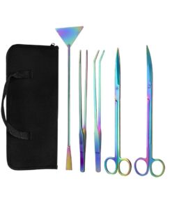 5 in 1 Colorful Anti-Rust Stainless Steel Aquarium Aquascaping Tool Set
