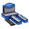 5-In-1 Travel Luggage Packing Cubes Organizers Set for Suitcases - Blue