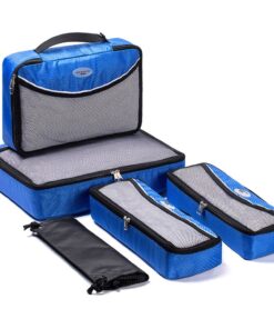 5-In-1 Travel Luggage Packing Cubes Organizers Set for Suitcases - Blue