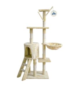 5 Layers Cat Tree Climbing Frame with Sisal Scratching Post & Hanging Toys
