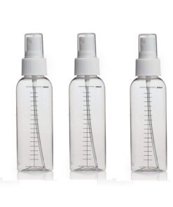 5 Pack Plastic Empty Refillable Travel Cosmetic Makeup 100ml Spray Bottles