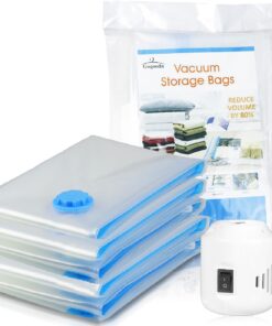 5 Pack Vacuum Storage Bags with Electric Air Pump - Free Your Hands- Combo