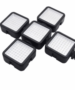 5 Pcs Of Interconnect LED Light For Camera - Black