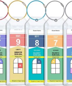 5 Pcs Transparent Self-sealing Luggage Tag Soft Film Card Tag Cover