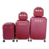 5 Pieces Travel Trolley Luggage Set - Durable, Lightweight, Versatile Suitcases - Red