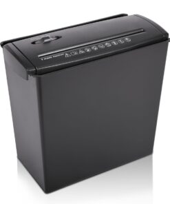 5 Sheet Shredder Strip Cut Paper Shredder with 10L Bin - Black