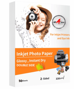 50 Sheets 220G Inkjet Photo Paper Glossy for All Dye Ink Printers - Photo