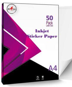 50 Sheets A4 White Self Adhesive Sticker Label Paper For Inkjet Printe