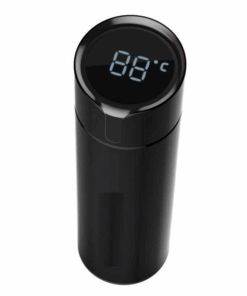 500ML Stainless Steel Vacuum Flask w LCD Temp Display - Black