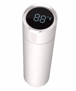 500ML Stainless Steel Vacuum Flask w LCD Temp Display - Silver