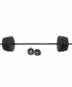 50KG Adjustable Weight Lifting Dumbbell Barbell Bar Weight Set