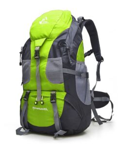 50L Large Capacity Water Resistant Outdoor Sport Daypack Hiking Backpack - Green