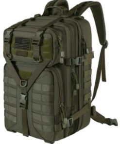 50L Outdoor Large Capacity Rucksack Military Hiking Backpack - Military Green