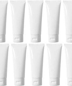 50ml Empty Cosmetic Squeeze Tube with Flip Top - 100 Pack