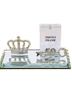 50th Key Gents Diamant  Silver Crown with Magnetic Photo Frame And Metal
