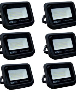 50W LED Flood Light Outdoor IP65 Waterproof - 6 Pack