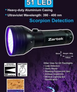 51 LED Scoprion Finder Torch Flashlight