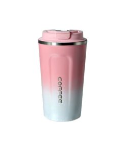 510ml Thermos Coffee Mug -Smart Temperature Measurement Vacuum Flask - Pink