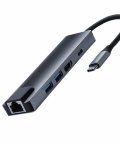 5in1 Type C Hub Hdmi USB C Hub to Ethernet Rj45 Lan Adapter