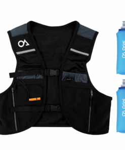 5L Trail Running Vest / Hydration Pack With Two 500ml Soft Flasks - XS