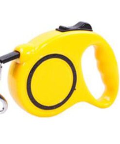 5m Retractable Dog Leash - Yellow