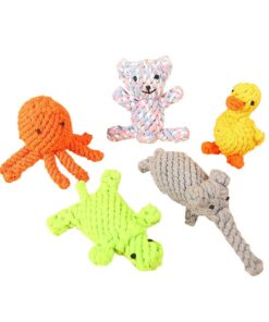 5Pcs Dog Chew Toys Puppy Rope Toys for Aggressive Chewers Teething Cleaning