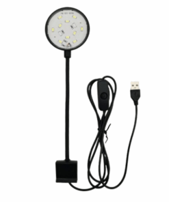 5W Mini Aquarium Light With Clip Adjustable Hose - Black