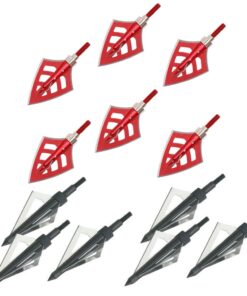 6 Broadheads 3-Bladed + 6 Red Devil Broadheads