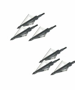6 Broadheads Arrow Heads - 3 Blade Archery Hunting Broadheads
