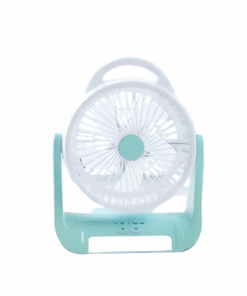 6-Inch Rechargeable Battery Fan with 3 Blades And LED Light