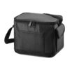 6 Pack Cooler Bag or Lunch Bag with Shoulder Strap - Black - 50 Pack