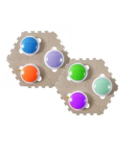 6 Piece Dog Cat Pet Training Communication Recording Talking Button Mat Set