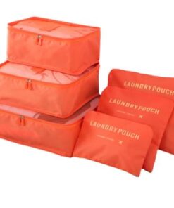 6 Piece Luggage Travel Organizer - Orange