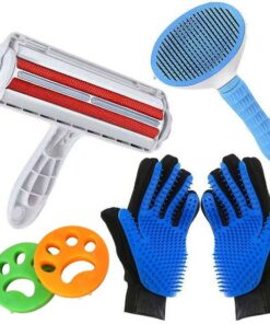 6 Piece Pet Hair Remover Kit Tools- Portable Dog