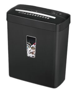 6 Sheets Cross Cut Paper Shredder with 13L Bin P-4 High Security Level