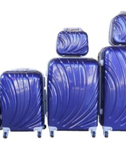 6 Suitcases Travel Trolley Luggage Set - Blue