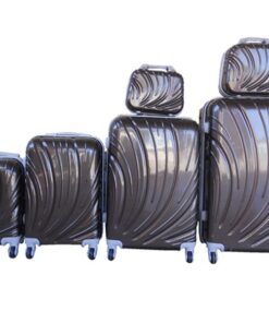 6 Suitcases Travel Trolley Luggage Set - Brown