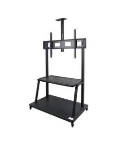 60''- 100'' Mobile Floor Flat TV Monitor Mount Stand with Wheels