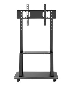 60''- 100'' Mobile Floor TV Mount Stand with Wheels -XF1336
