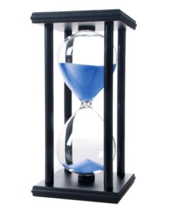 60 Minutes Hourglass Timer - Wood (Black)