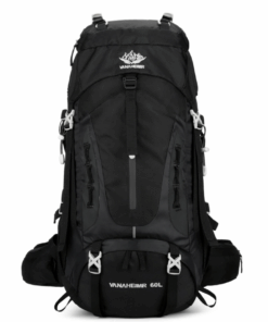60L Large Capacity Outdoor traveling Backpack - Black