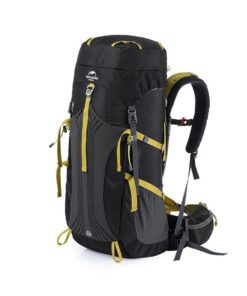65 + 5L Hiking Backpack - Black - Black
